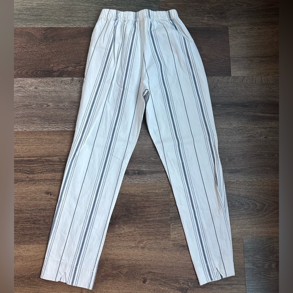 John Galt California Blue and White Stripped Pants One Size - Picture 4 of 5